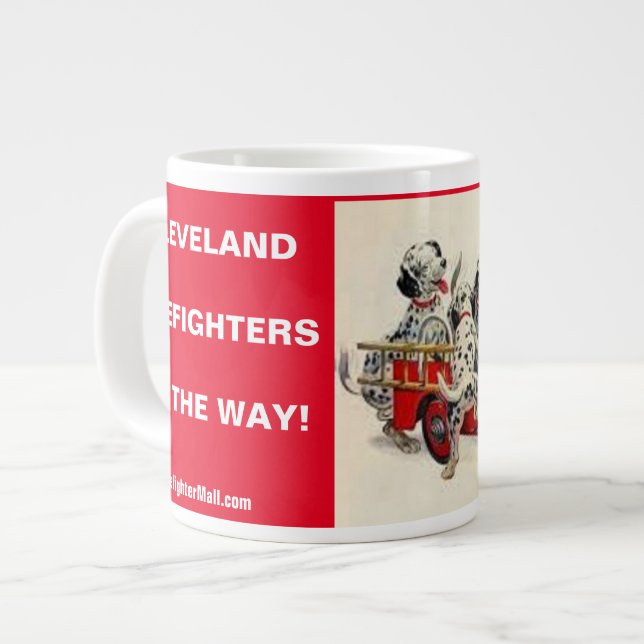 Pompiers Cleveland Sur Le Chemin Mug (Devant gauche)