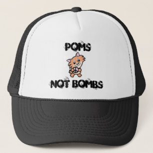 POMS PAS BOMBARDE le casquette de camionneur