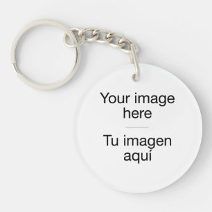 Pon ta conception propre en porte-clefs en blanc