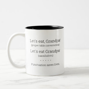 Ponctuation sauve des vies - Grammar Rule Mug