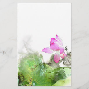 POND LOTUS l Peinture à pinceau chinoise