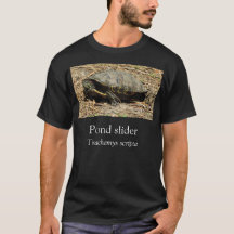 Pond Slider Turtle T-shirt noir