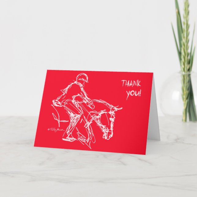 Poney de Merci ! Rouge de carte (Devant)