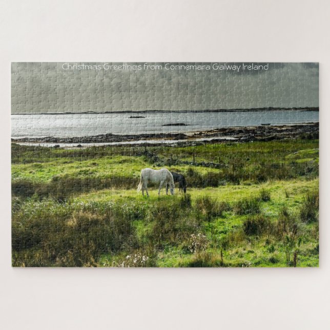 Poneys de Connemara Galway Irlande. Puzzle (Horizontal)