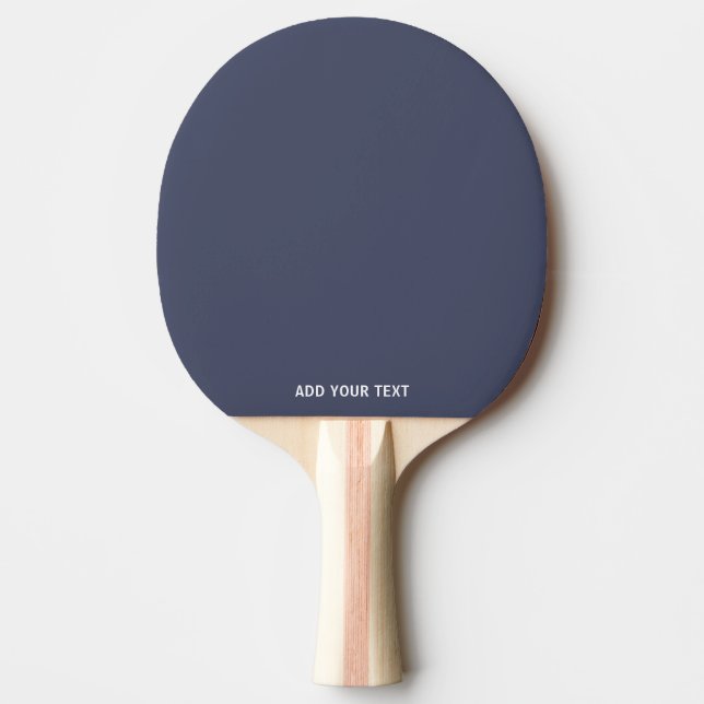 Pong Ardoise Bleue Grise Tendance - Raquette de Ping Po (Devant)
