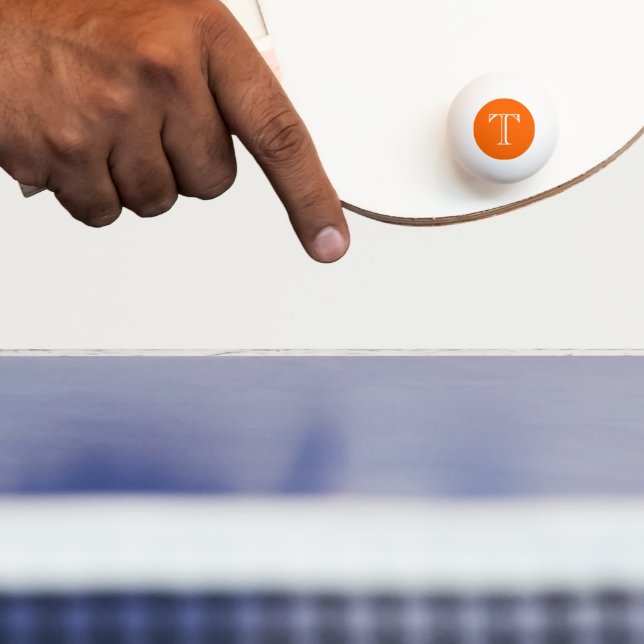 Pong Balle de ping Monogramme Personnalisée (Paddle)
