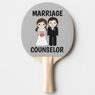 PONG CADEAU DE MARIAGE DRÔLE FEMME RAQUETTE DE PING PON
