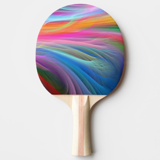 Pong Raquette de Ping Pong/Abstrait multicolore (Devant)