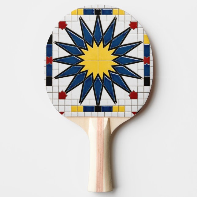 Pong Raquette de Ping Pong, impression complète au dos (Devant)