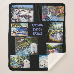 pont arc-en-ciel ferret couverture sherpa