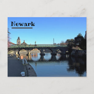 Pont au-dessus de la rivière Trent à Newark Carte 