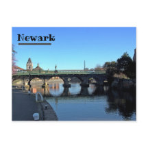 Pont au-dessus de la rivière Trent à Newark Carte 