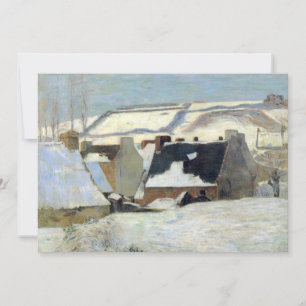 Pont-Aven sous la neige   Paul Gauguin