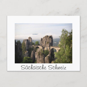 Pont Bastei à Sächsische Schweiz carte postale bla