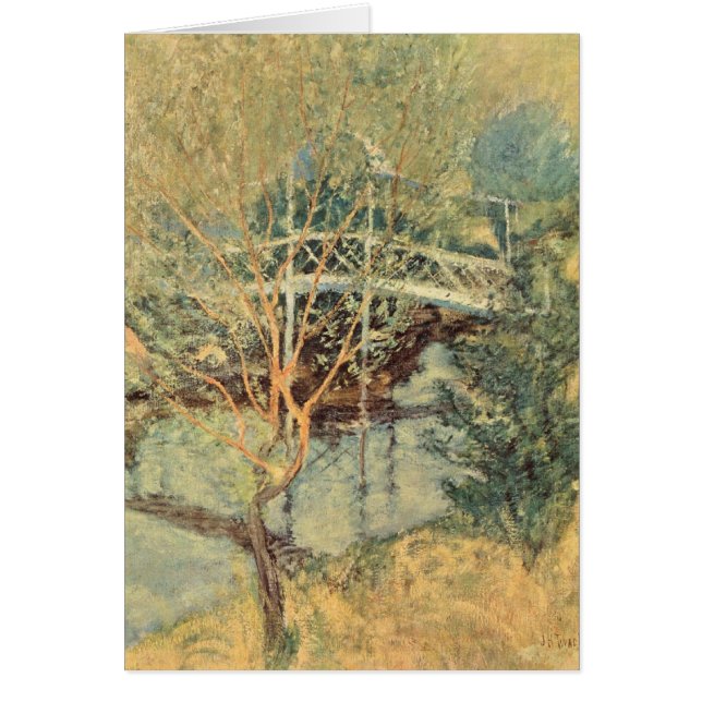 Pont blanc par Twachtman, Impressionnisme ancien (Devant)