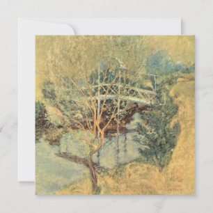 Pont blanc par Twachtman, impressionnisme Vintage