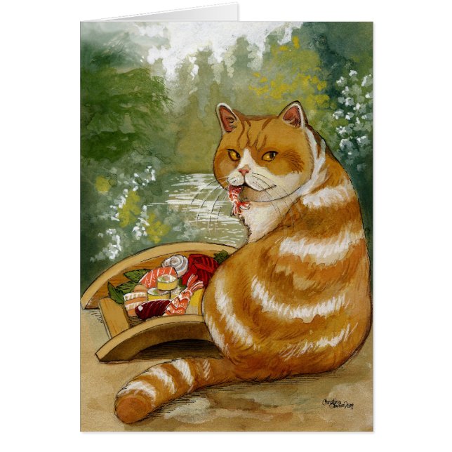 Pont brumeux de chat de sushi (Devant)