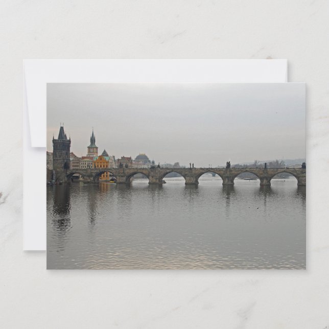Pont Charles, carte Prague (Devant)
