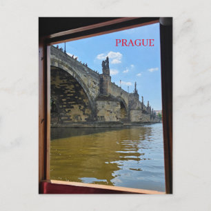 Pont Charles de Prague carte postale encadrée