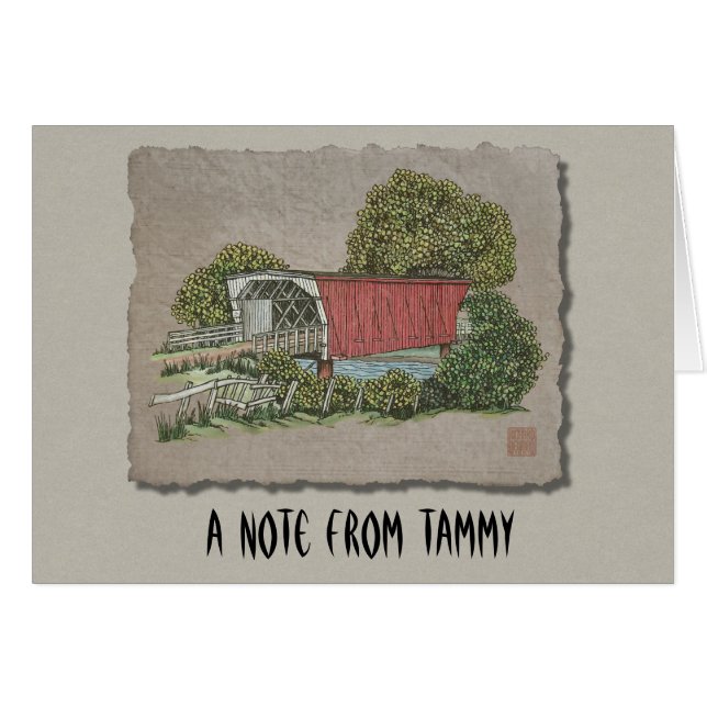 Pont couvert d'amoureux (Devant Horizontal)