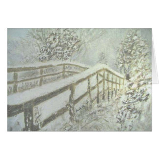 Pont couvert de neige