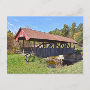 Pont couvert de Randall, Lyndon, carte postale du