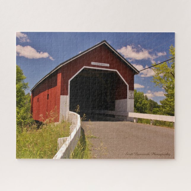 Pont couvert du New Hampshire - Jigsaw Puzzle (Horizontal)