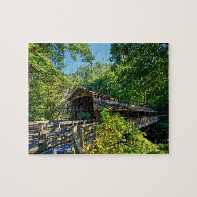 Pont couvert du puzzle d'Ohio (Horizontal)