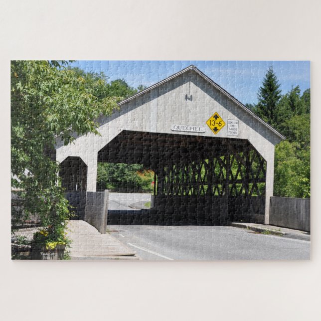 Pont couvert Gorge Quechee, Vermont - Puzzle (Horizontal)