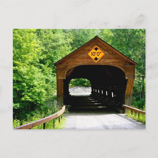 Pont couvert New Hampshire de carte postale (Devant)