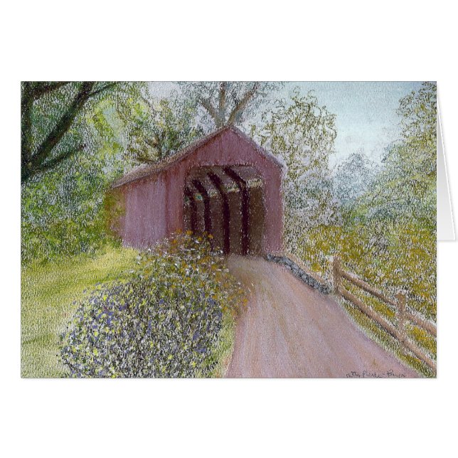 Pont couvert rouge (Devant horizontal)