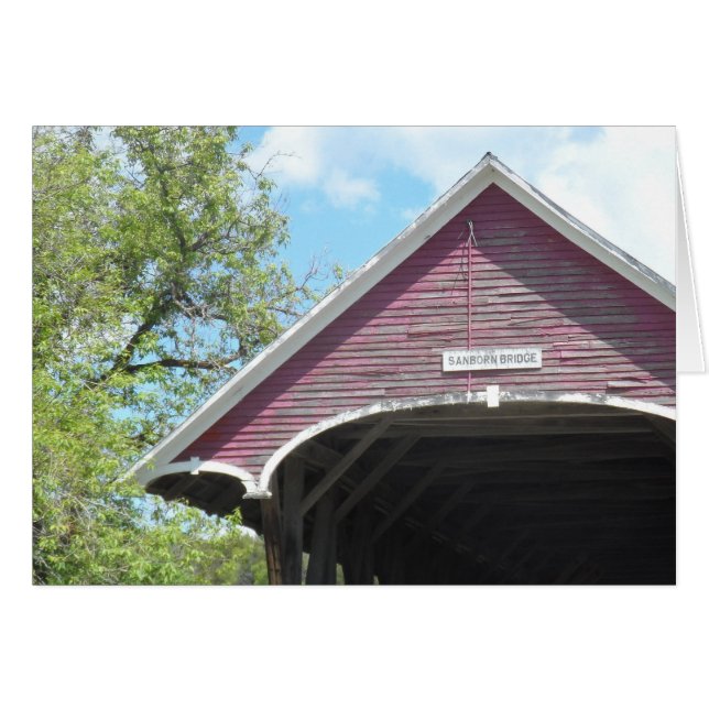 Pont couvert Sanborn - Vermont (Devant Horizontal)