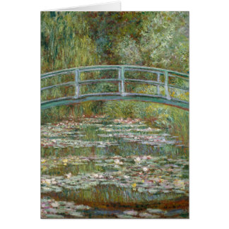 Pont d'art de Monet au-dessus d'un étang des
