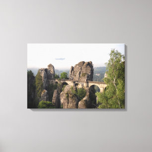 Pont de Bastei dans la toile de Saxon Suisse