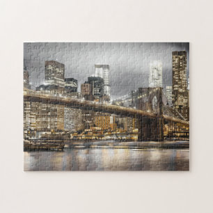 Pont de Brooklyn New York Nuit Puzzle
