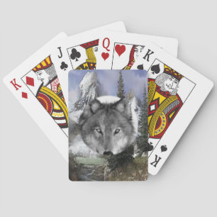 Pont de cartes de jeu Wolf