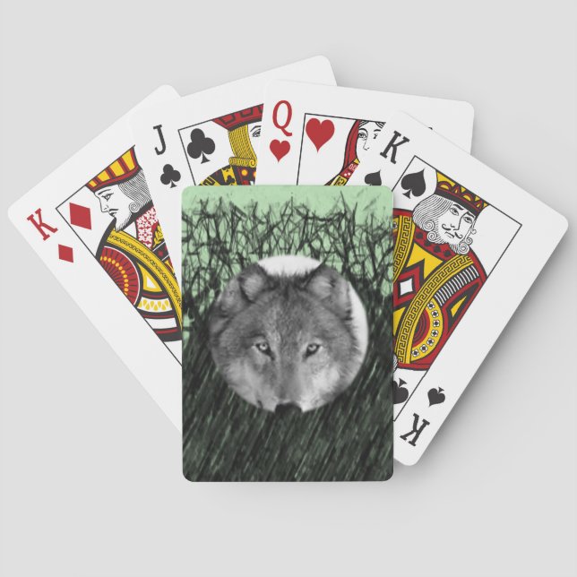 Pont de cartes de jeu Wolf (dos)