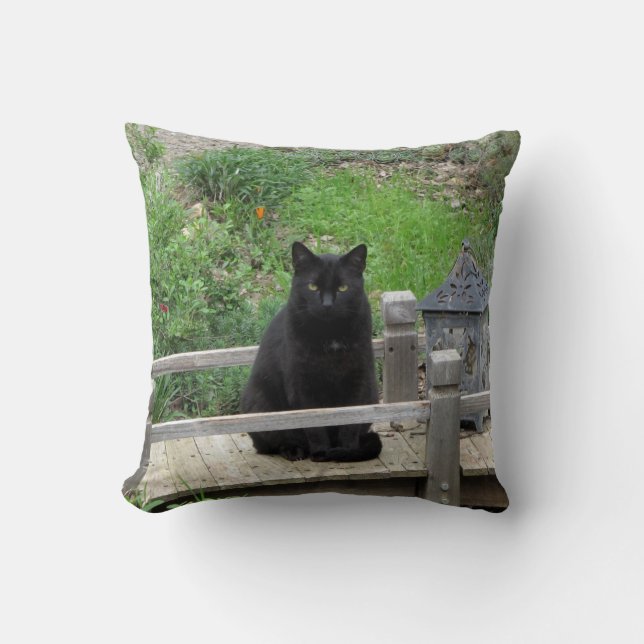 Pont de chats noirs Lève oreiller (Recto)