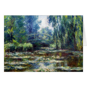 Pont de Claude Monet au-dessus d'étang de nénuphar