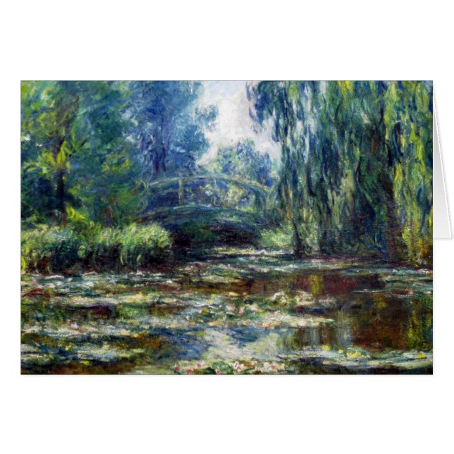 Pont de Claude Monet au-dessus d'étang de nénuphar (Devant horizontal)