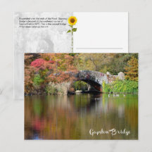 Pont de Gapstow, Central Park, NYC - Carte postale