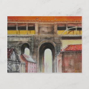 Pont de haut niveau, carte postale anglaise