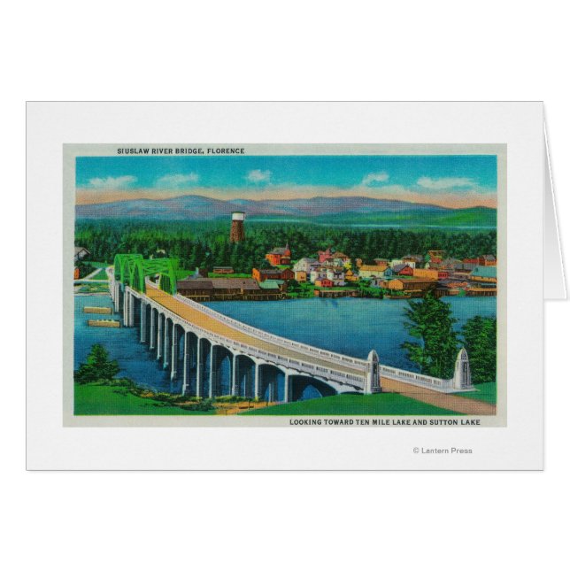 Pont de la rivière Siuslaw à Florence, Oregon (Devant horizontal)