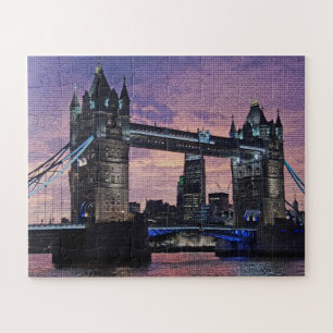 Pont de la Tour de Londres Violet Puzzle