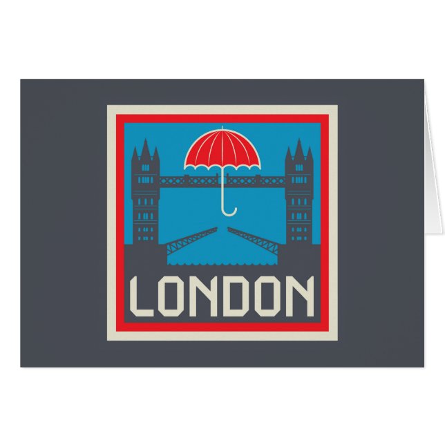 Pont de Londres avec le parapluie (Devant horizontal)