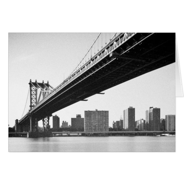 Pont de Manhattan et horizon, New York, USA (Devant horizontal)