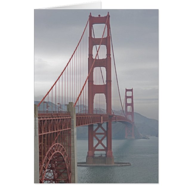 Pont de porte d'or dans la brume. (Devant)