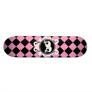 Pont De Skateboard De Begird Ebony (Pink)