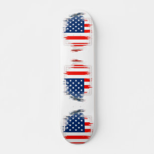 PONT DE SKATEBOARD FLAG USA