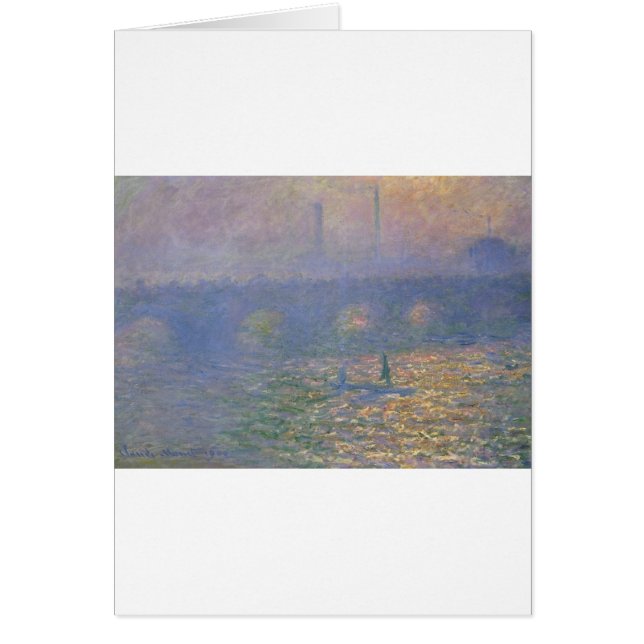 Pont de Waterloo, Londres par Claude Monet (Devant)